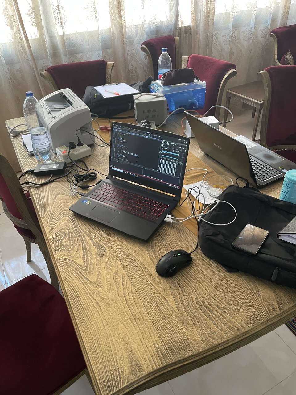 Deployment or production usage evidence visual and pilot setup.